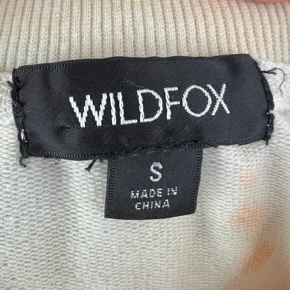 WILDFOX La Tigre Roadtrip Sweatshirt Tie Dye Tiger Top Crewneck Grunge Size S - Picture 7 of 10